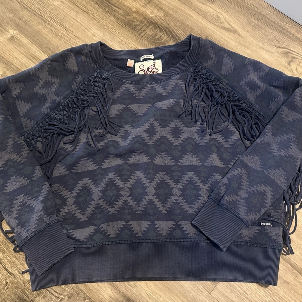 Superdry Festival Fringe Sweatshirt, Small